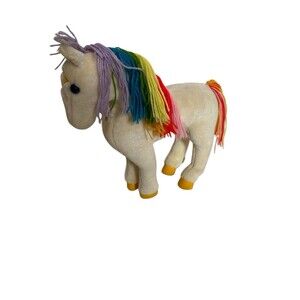 Vintage 1983 Rainbow Brite STARLITE Unicorn Horse 12" Plush Stuffed Toy
